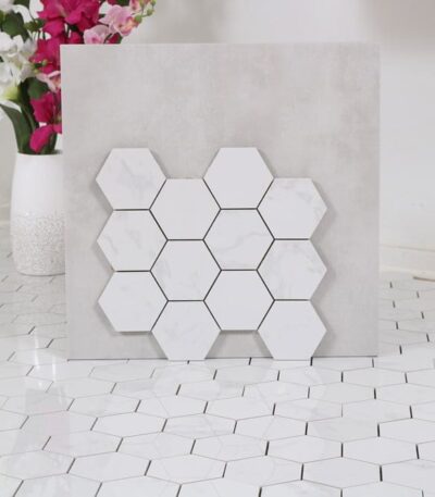 klinker hexagon new blanco carrara 32x30 6