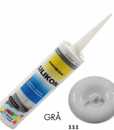 Silver Grå Silikon 310 ml