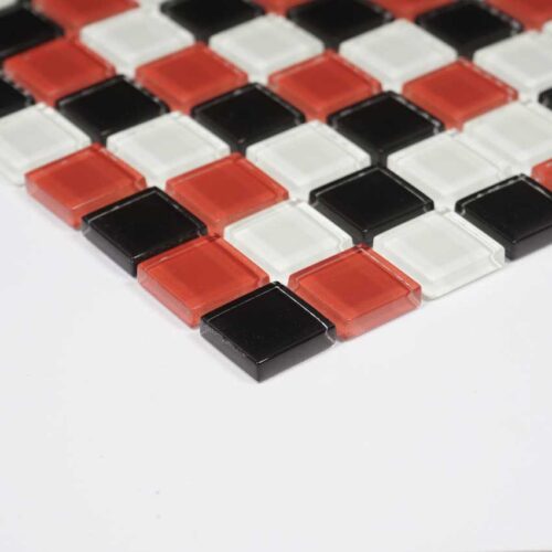Kristallmosaik Red Checkers 30X30