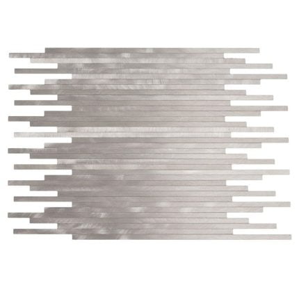 Stav Mosaik Aluminium Silver Borstad 7,5×300 mm