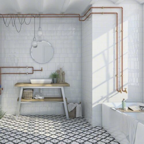 Flise Etnia Blanco 13X13