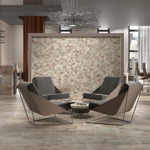 klinker metal silver 60x60 2