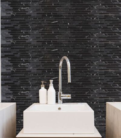 klinker nero marquina stav