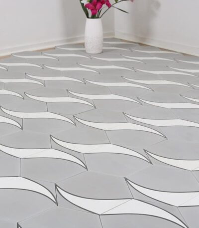 marockanskt kakel heksagon tikki grey 20x232 9