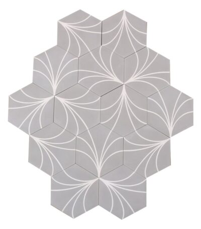 marockanskt kakel heksagon zagora grey 20x20 1