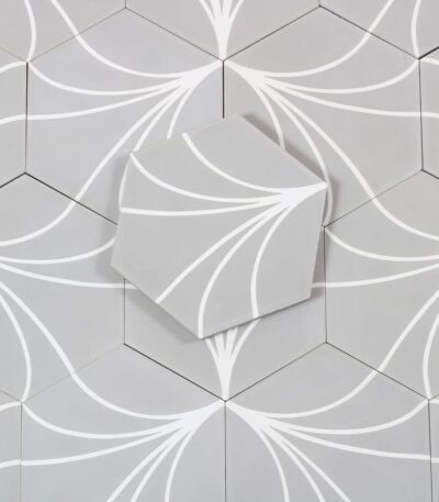 marockanskt kakel heksagon zagora grey 20x20 5