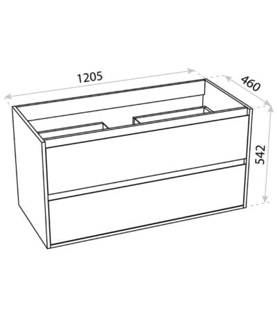 bathroom cabinet wall hung minnesota 1200 2
