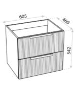 bathroom cabinet wall hung oklahoma wood black 600 2