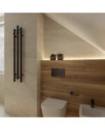 bathroom radiator calentador qr black 1620