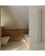 bathroom radiator calentador qr white 1200 1
