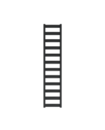 bathroom radiator hermes black 1390