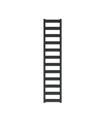 bathroom radiator hermes black 1390