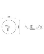 counter top basin rosa black 1