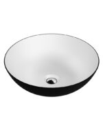 counter top basin rosa blackwhite