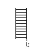 electric bathroom radiator lungo black 1320 with heater black