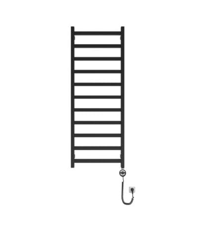 electric bathroom radiator lungo black 1320 with heater black