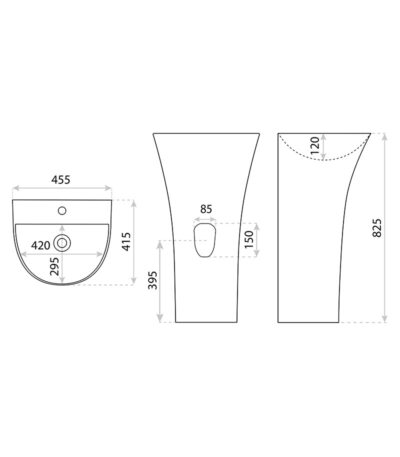 freestanding basin pera 1