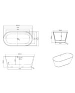 freestanding bathtub mijas 1600 2