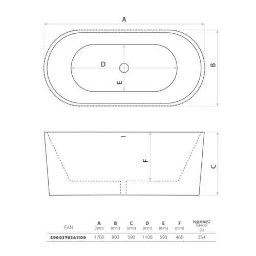 freestanding bathtub oklahoma 1700 2