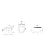 wall hung wc praia black 1