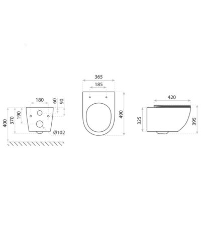 wall hung wc sinto 30 2 1