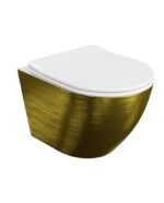 wall hung wc sofi slim brushed gold