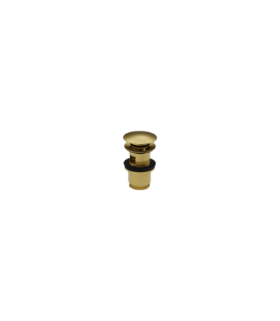 basin click clack waste orion brushed gold