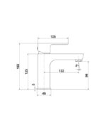 basin faucet aquila matt black 1