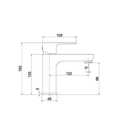 basin faucet aquila matt black 1