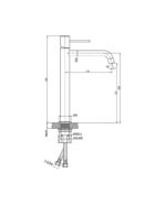 basin faucet high orion chrome 1
