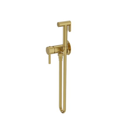 bateria bidetowa podtynkowa brushed gold