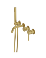 bateria wannowa podtynkowa 4 otworowa orion brushed gold