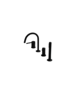 bath shower deck mounted faucet 4 hole orion matt black