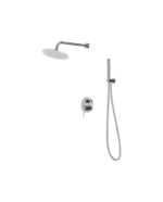 concealed shower set with rain shower orion chrome