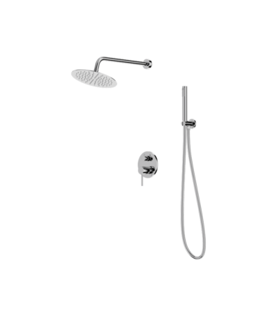 concealed shower set with rain shower orion chrome