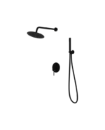 concealed shower set with rain shower orion matt black