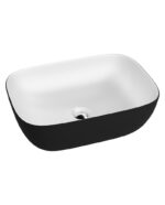 counter top basin costa whiteblack