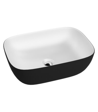 counter top basin costa whiteblack
