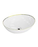 counter top basin fresa gold line