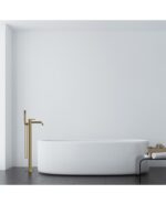 floor standing faucet orion brushed gold 1