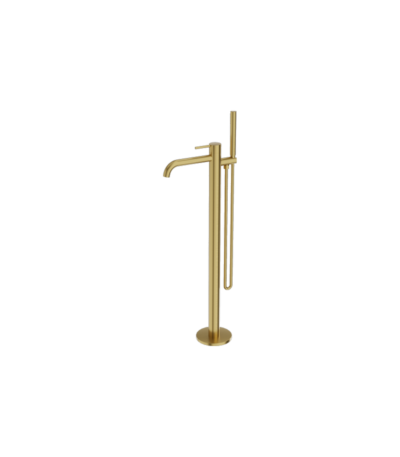 floor standing faucet orion brushed gold