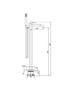 floor standing faucet orion chrome 1