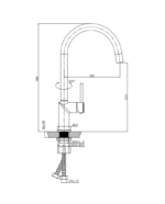 kitchen faucet orion stal nierdzewna 1