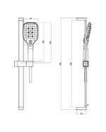 shower set cetus matt black 1