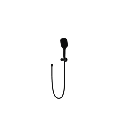 shower set with handle cetus matt black