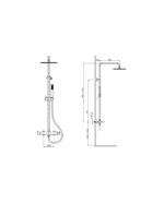 shower set with rain shower orion brushed cooper 1 1
