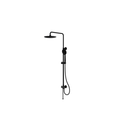 wall mounted shower system orion matt black