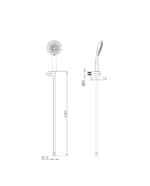 zestaw prysznicowy z uchwytem orion chrome 1