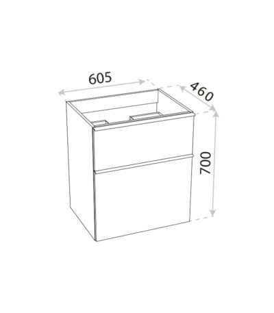 bathroom cabinet wall hung dallas white 600 2