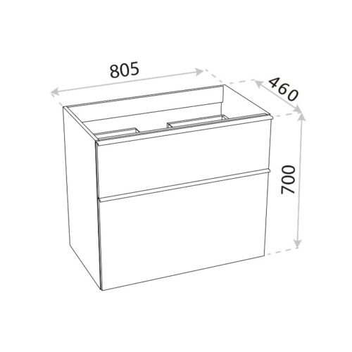 bathroom cabinet wall hung dallas white 800 2
